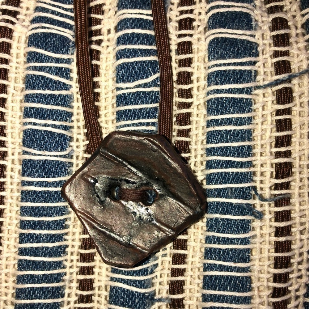 Handmade Denim boho crossbody purse - Picture 3 of 5